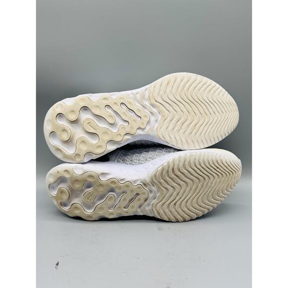 Nike Shoes Womens 9 White React Phantom Run Flyknit 2 Slip On Running Sneakers - Picture 10 of 13